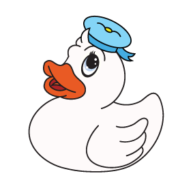 1-White---Duckling white duckling swim class